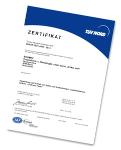 ISO 14001 Zertifikat