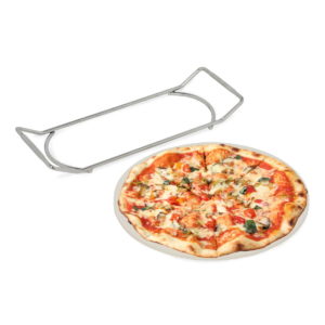 BBQ-System, Pizzastein 30 cm (mit Pizza)