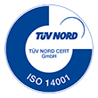 TÜV zertifiziert nach ISO 14001
