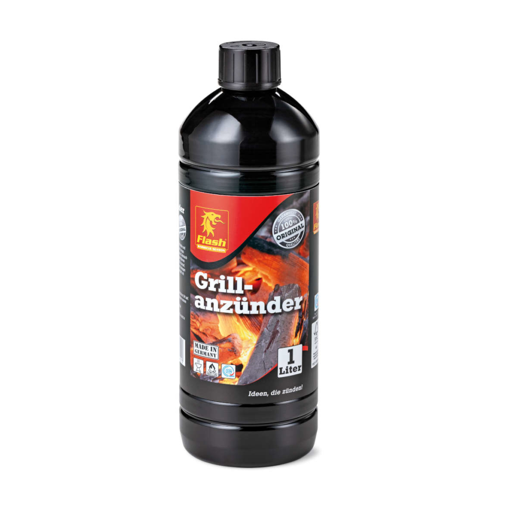 BBQ firelighter liquid 1 L for safe lighting BBQ charcoal