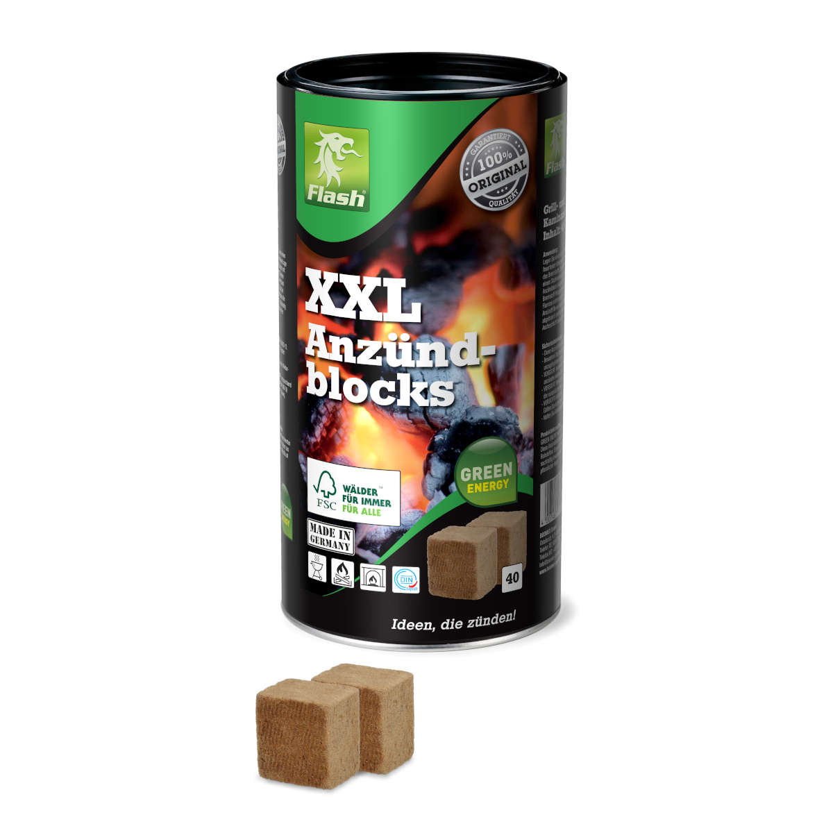 Öko-Anzündblocksl 40er Dose