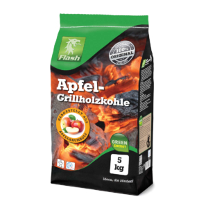 Apfel-Grillholzkohle