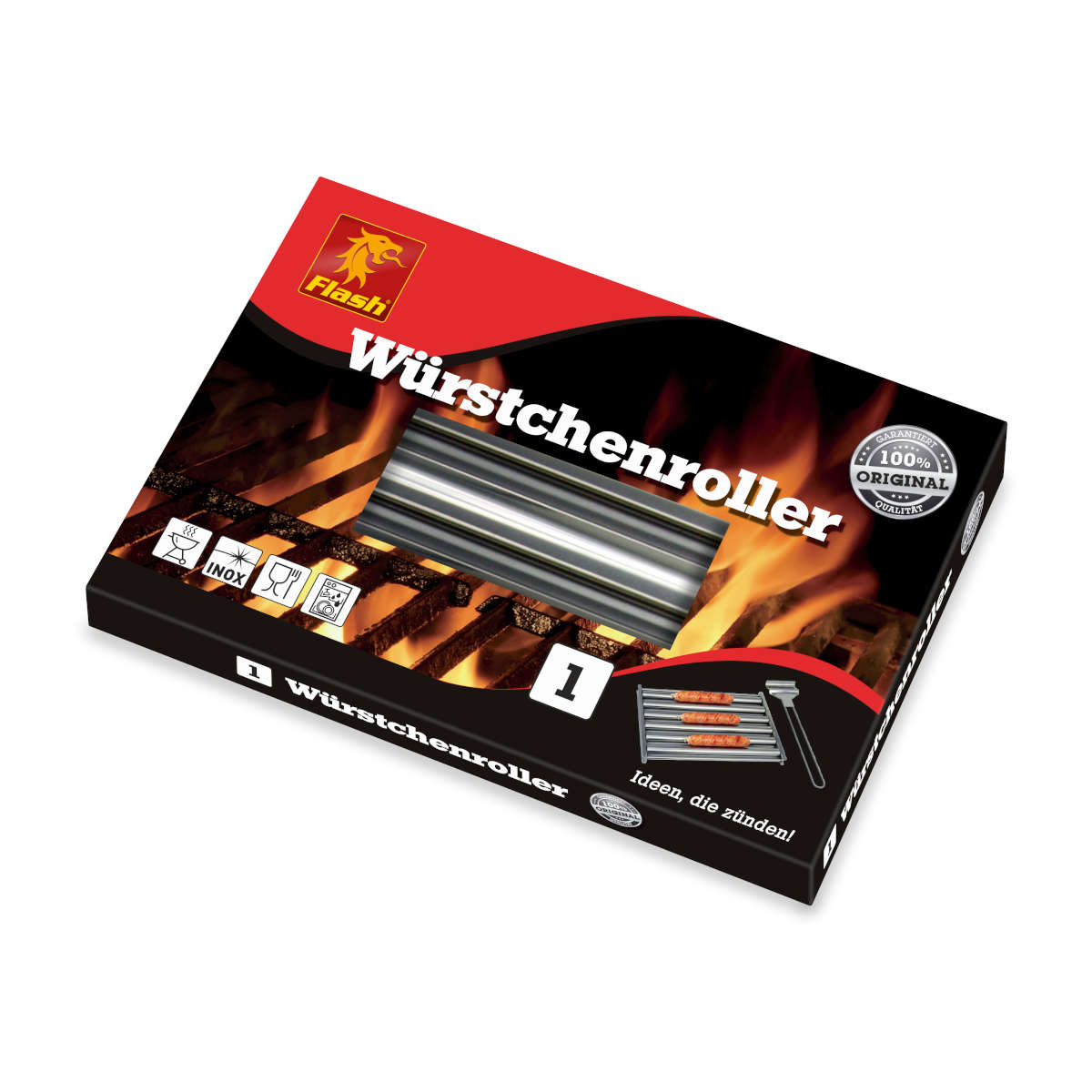 Grillwurstwender 6 Rollen