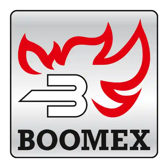 LOGO BOOMEX 2019 – 580×580 mit Rand Boomex | Kohle- & Grillanzünder